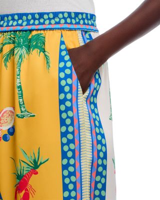 Printed Wide Leg Pants - Exclusive