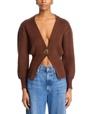 Balloon Sleeve Cardigan Sweater