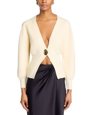 Balloon Sleeve Cardigan Sweater