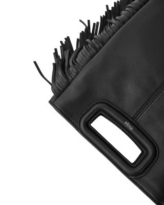 M Fringe Leather Crossbody Bag