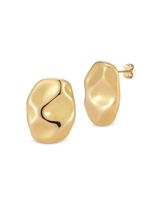 AQUA - Abstract Concave Statement Earrings - Exclusive