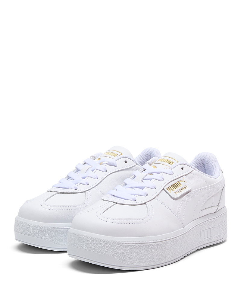 Puma Palermo Elevata Platform Sneaker In White
