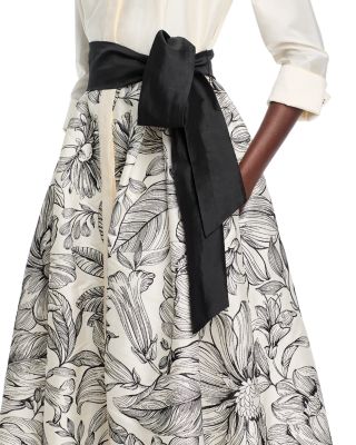 Floral Embroidered Shirt Dress