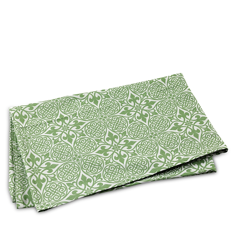 Vietri Damask Tablecloth, 70" X 108" In Green