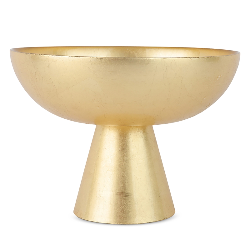 Vietri Moon Glass Small Pedestal Bowl In Gold
