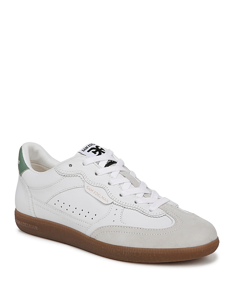 Sam Edelman Kallen Sneaker In Run White/ Green Garden