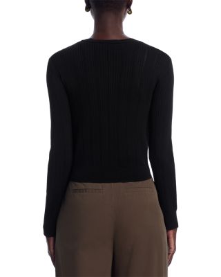 Pointelle Cardigan Sweater 