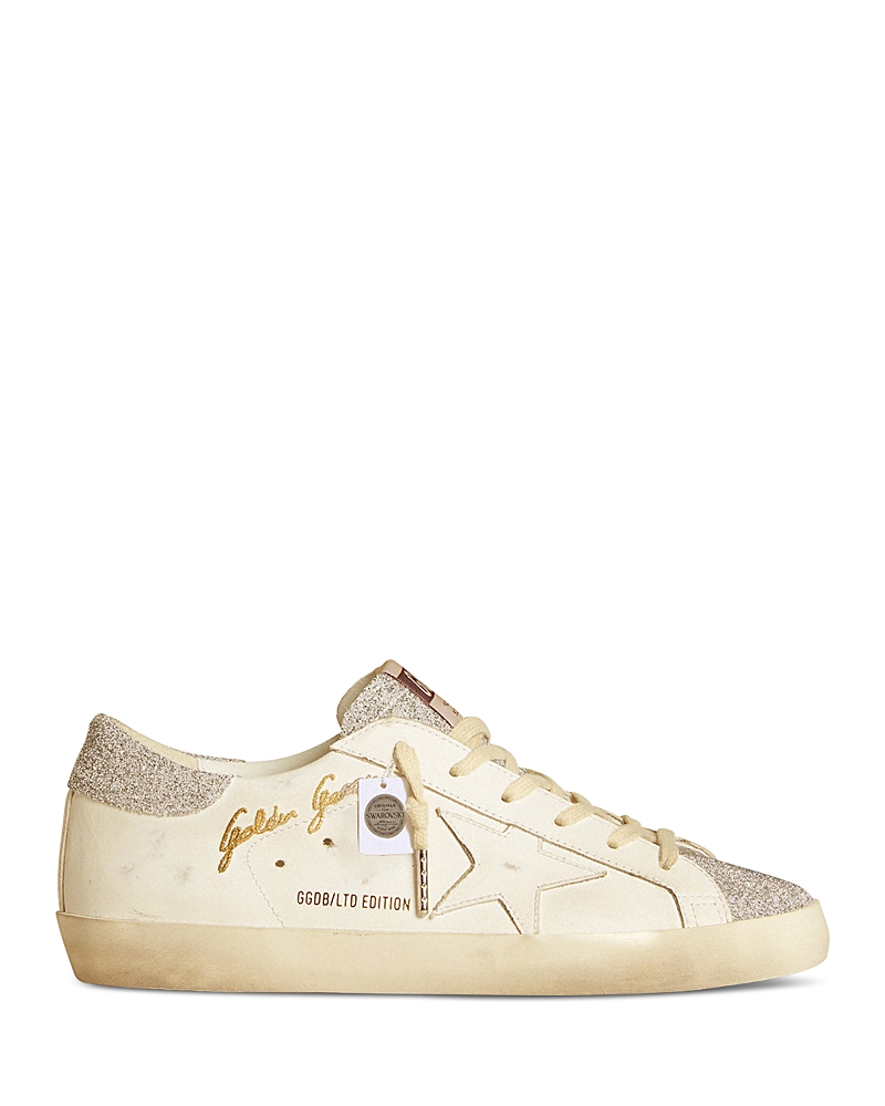 Golden Goose Unisex Super Star Signature Lace Up Sneakers