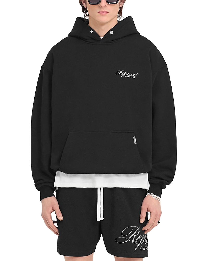 Represent Cotton Sweatshirt With Logo Print In Black