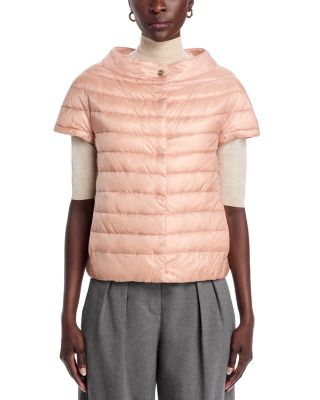 Iconico Greta Cap Sleeve Puffer Coat