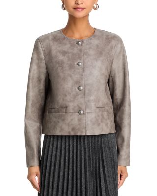 Lyles Faux Leather Jacket