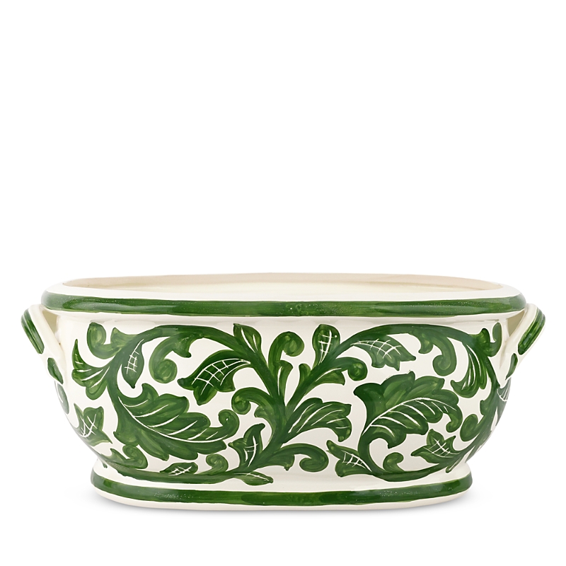 Vietri Verde Garden Oval Planter In Green