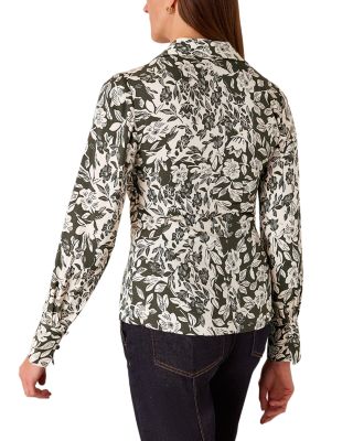 Cut Stems Button Down Blouse