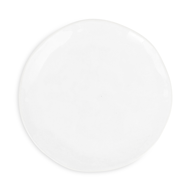Vietri Aria White Cocktail Plate In White