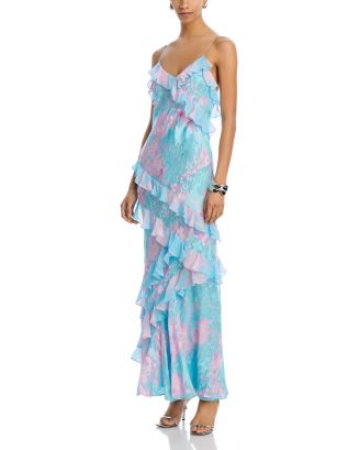 white christmas dresses Secret Crush Rialto Maxi Dress Chantilly Shimmer / 14 main image 1