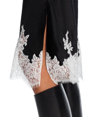 Draped Slip Combo Cotton T-Shirt Dress