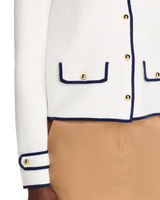 Long Sleeve Crewneck Button Down Cardigan