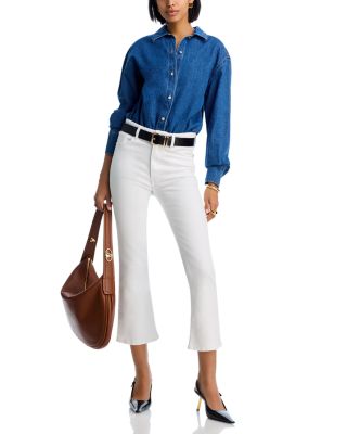 The Reboot High Rise Ankle Bootcut Jeans in White