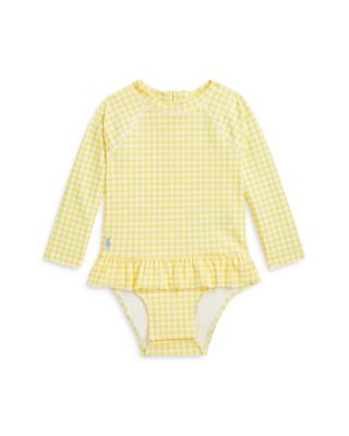 Ralph Lauren - Girls' Gingham Ruffled One Piece Rash Guard - Baby