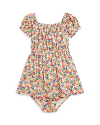 Ralph Lauren - Girls' Floral Cotton Jersey Dress & Bloomer - Baby