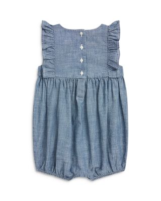 Girls' Indigo Chambray Bubble Shortall - Baby