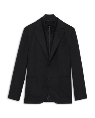 Patch Single Breasted Two Button Gilet Insert Blazer