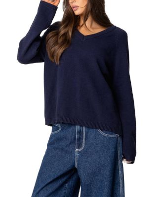 Martha Oversized V Neck Sweater
