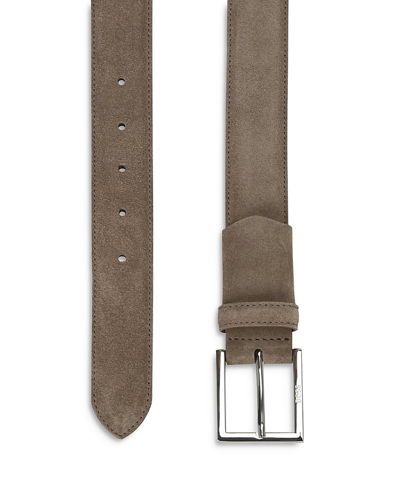 Hugo Boss Leather Belt In Medium Beige