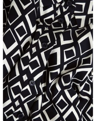 Cali Printed Button Front Dress