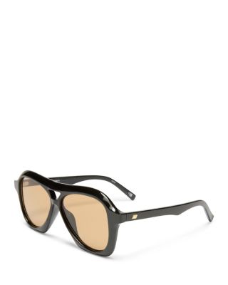 Le Specs - Drizzle Geometric Sunglasses, 56mm