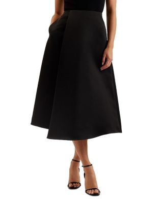 Ted Baker - Erva Asymmetric Satin Faux Wrap Skirt