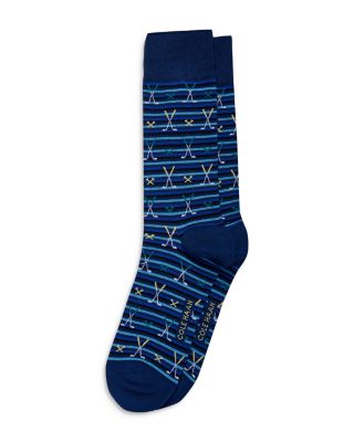 Cole Haan - Golf Stripe Crew Dress Socks