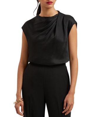 Ted Baker Draped Neck Textured Top