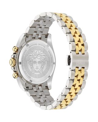 Greca Chrono Wave Chronograph Watch, 43mm