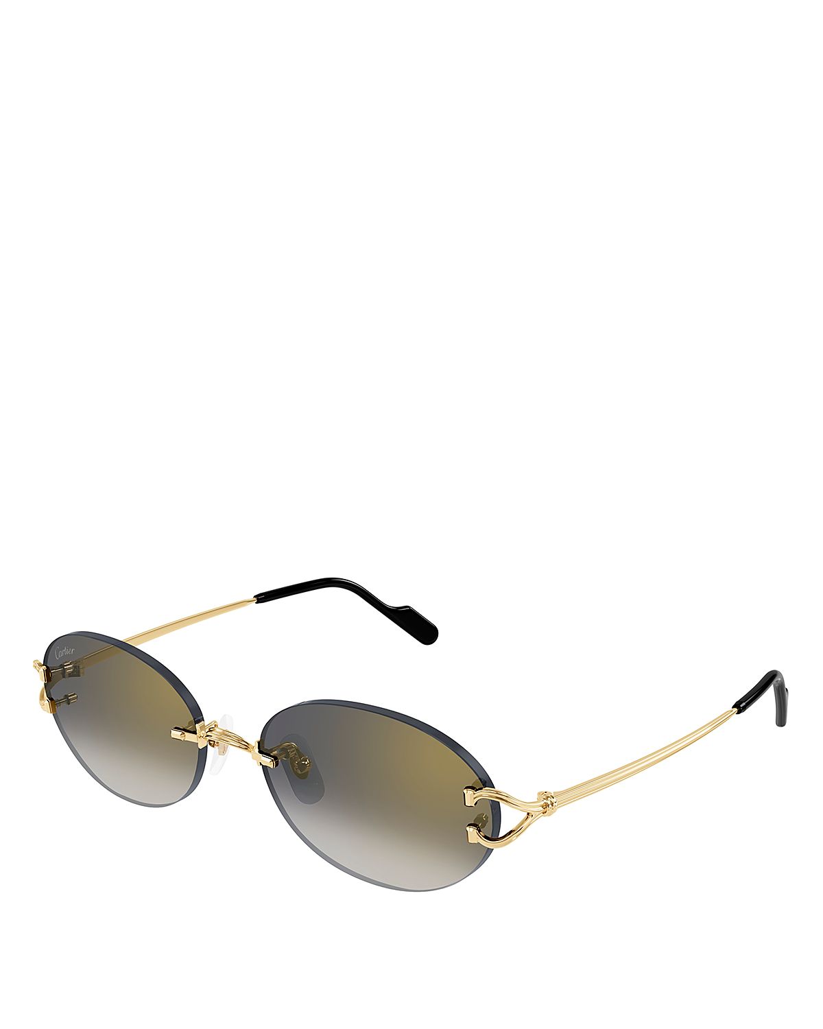 Cartier C Decor Oval Sunglasses, 55mm