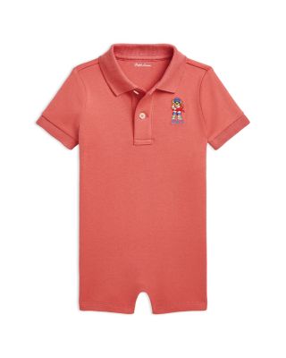 Ralph Lauren - Boys' Polo Bear Soft Cotton Polo Shortall - Baby