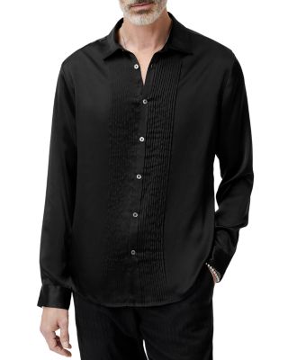 John Varvatos - Silk Pleated Front Shirt