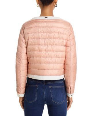 Matte Trim Quilted Short Jacket