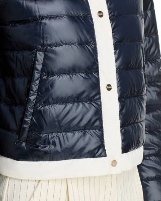 Matte Trim Quilted Short Jacket