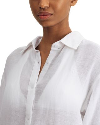 Boyfriend Maxi Shirt Swim Cover-Up