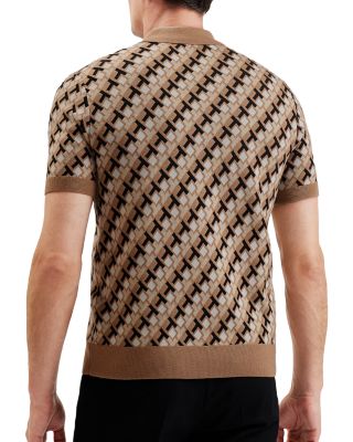 Textured Jacquard Polo Shirt