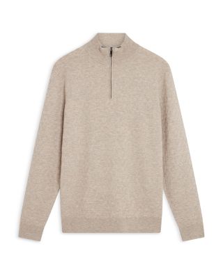 T Stitch Quarter Zip Pullover Sweater