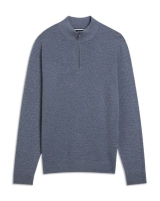 T Stitch Quarter Zip Pullover Sweater