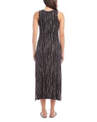 Printed Sleeveless Midi Dress