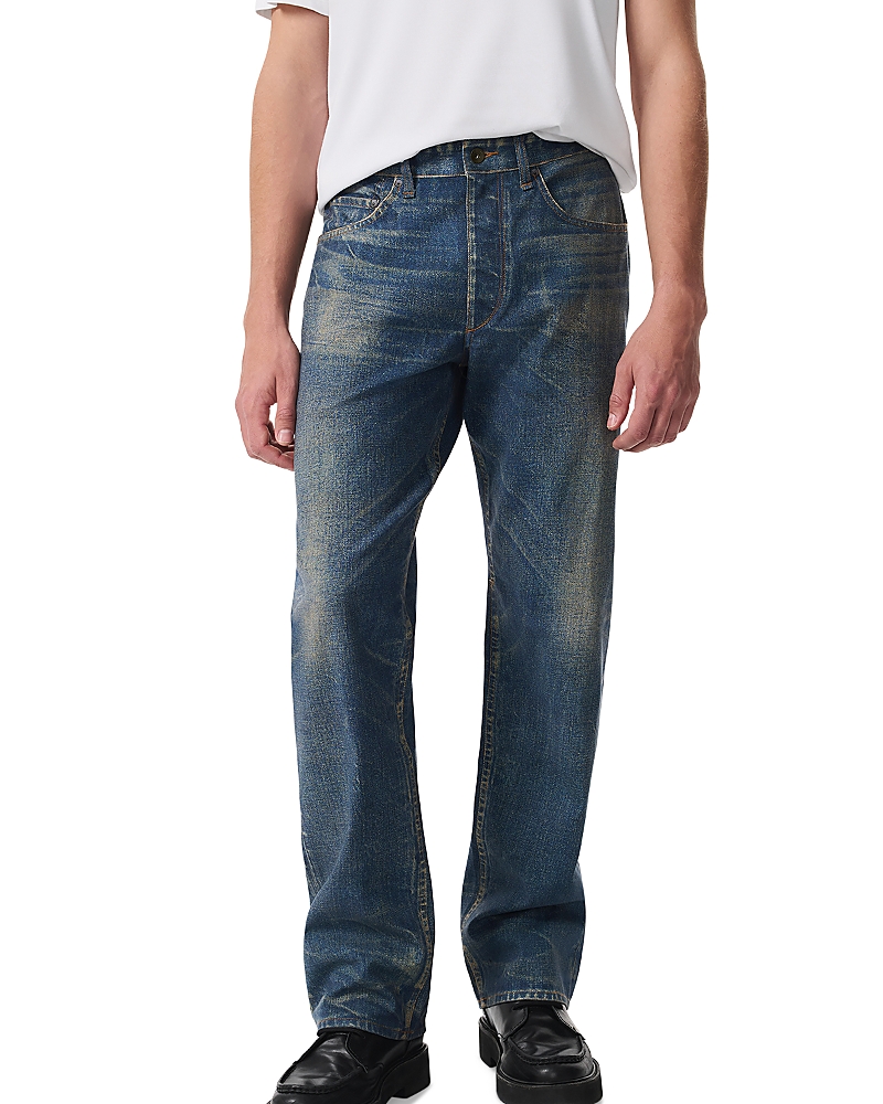 rag & bone Fit 4 Miramar Relaxed Fit Stretch Cotton Canvas Jeans in Wonderland Blue