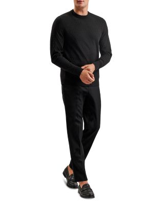 Textured Stitch Crewneck Sweater