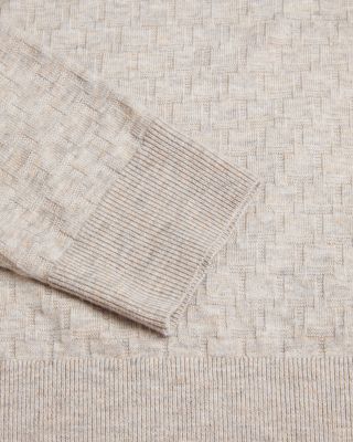 Textured Stitch Crewneck Sweater