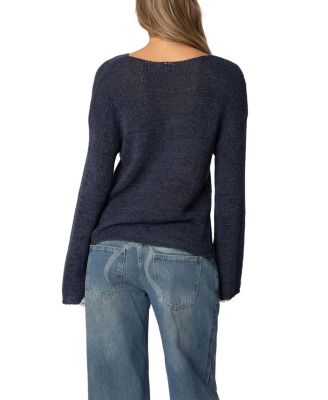 Drop Shoulder Light Knit Sweater