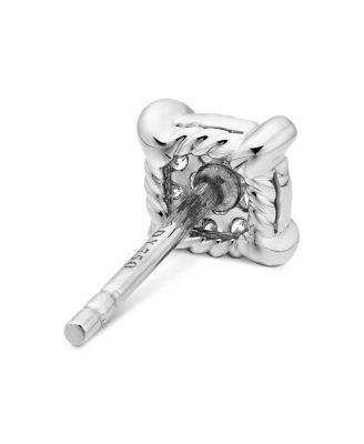 18K White Gold Precious Chatelaine Diamond Cluster Stud Earrings