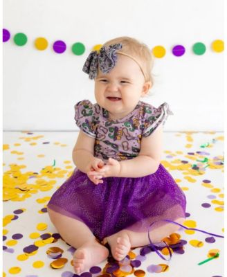Girls' Mardi Gras Tulle Bow Headband - Little Kid, Big Kid